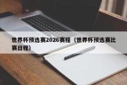 世界杯预选赛2026赛程（世界杯预选赛比赛日程）